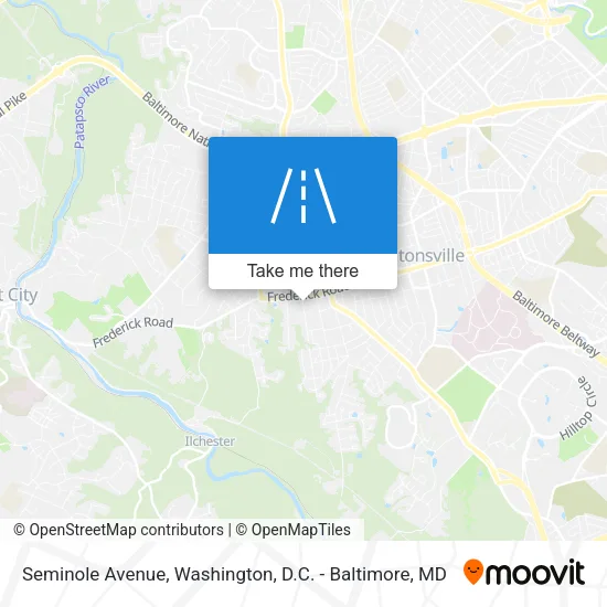 Seminole Avenue map