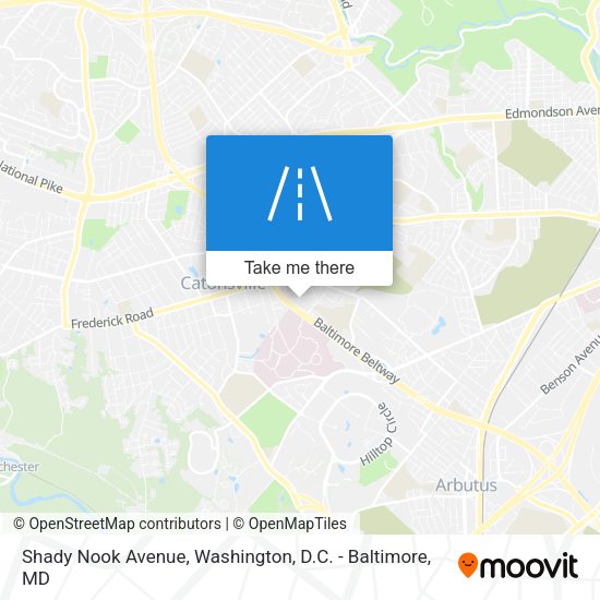 Mapa de Shady Nook Avenue