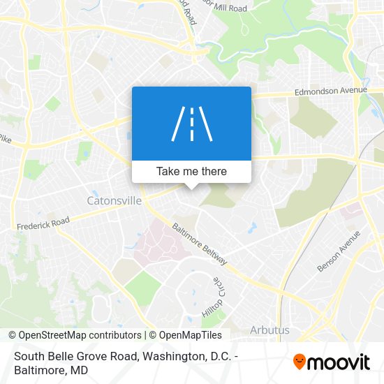 South Belle Grove Road map