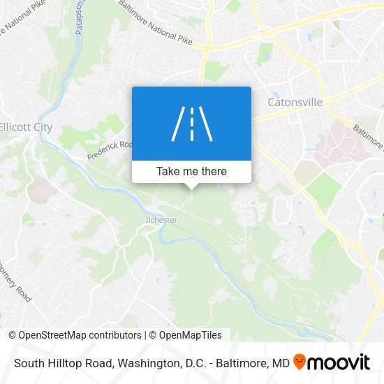 South Hilltop Road map