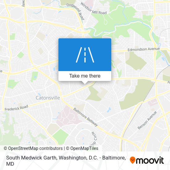 South Medwick Garth map