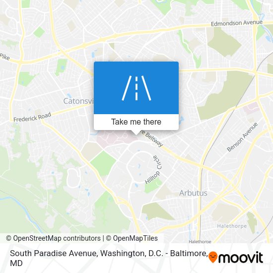 South Paradise Avenue map