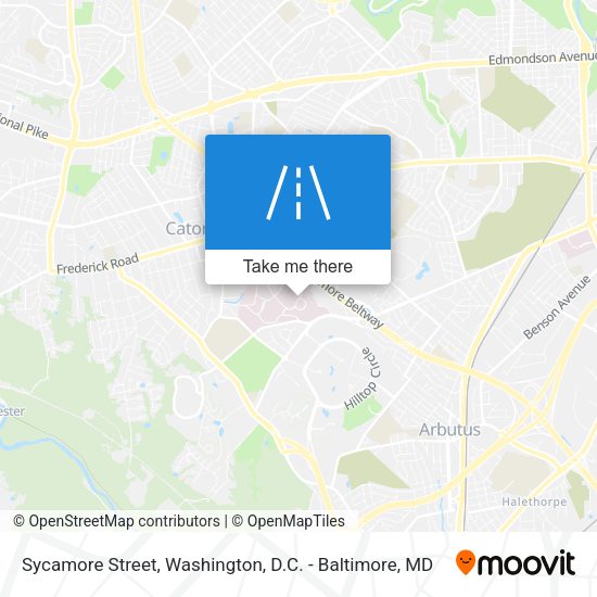 Sycamore Street map