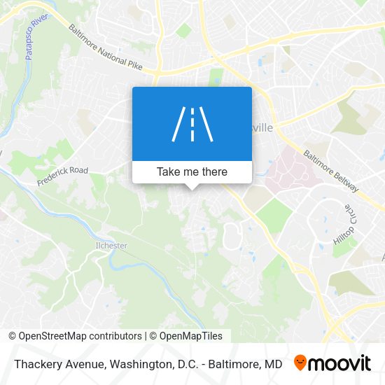 Thackery Avenue map