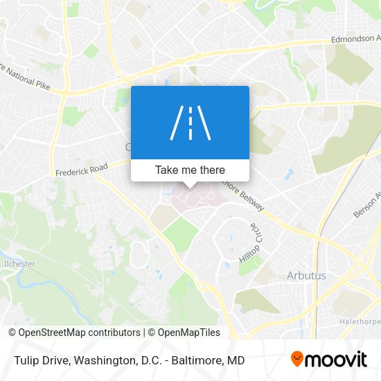 Mapa de Tulip Drive