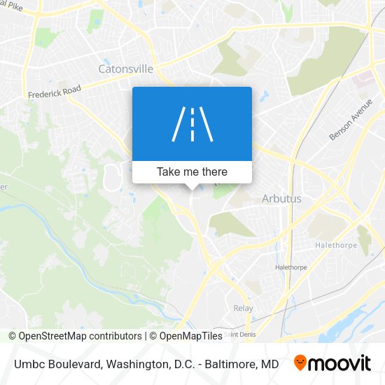 Umbc Boulevard map
