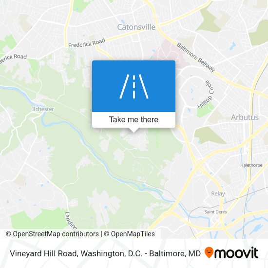 Vineyard Hill Road map