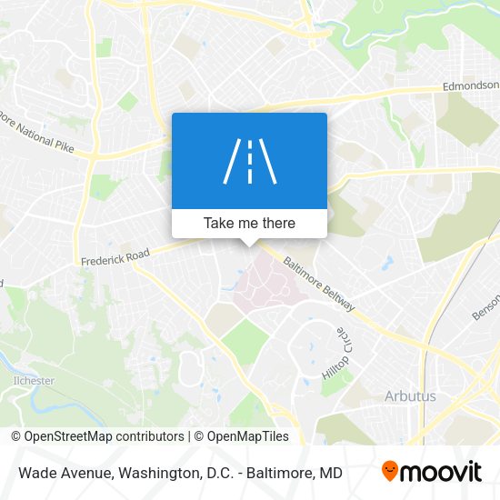 Mapa de Wade Avenue