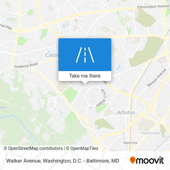 Walker Avenue map