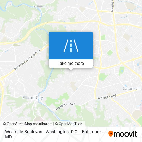 Mapa de Westside Boulevard