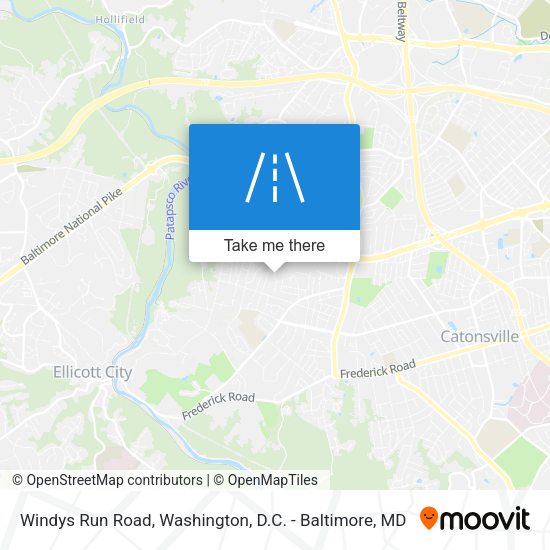 Windys Run Road map