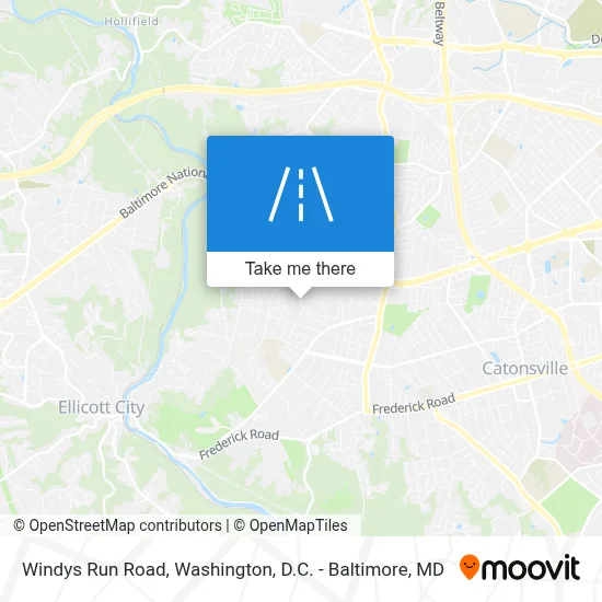 Windys Run Road map