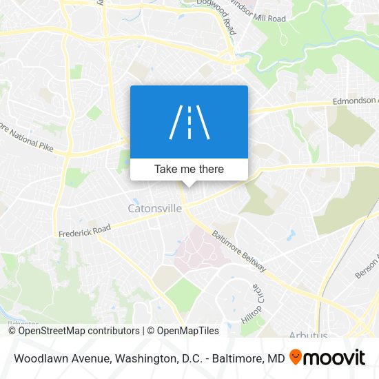 Mapa de Woodlawn Avenue