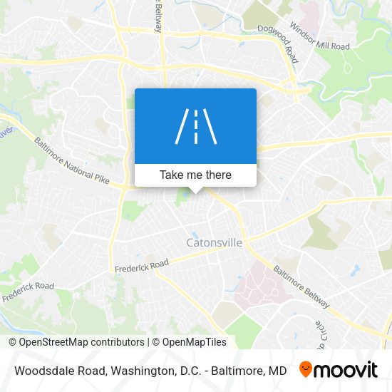 Mapa de Woodsdale Road