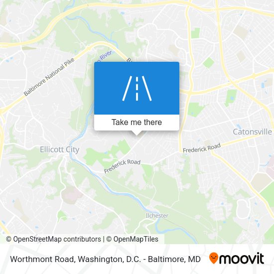 Worthmont Road map