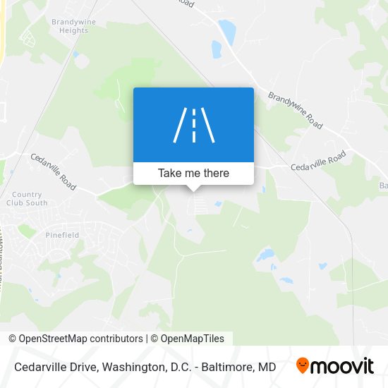 Cedarville Drive map