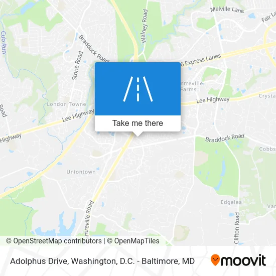 Adolphus Drive map