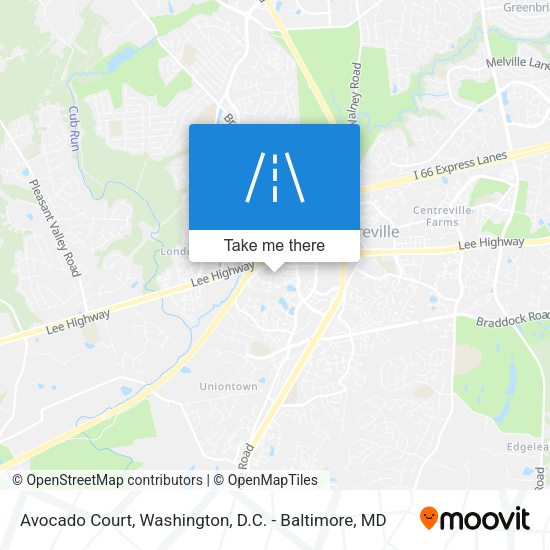 Avocado Court map