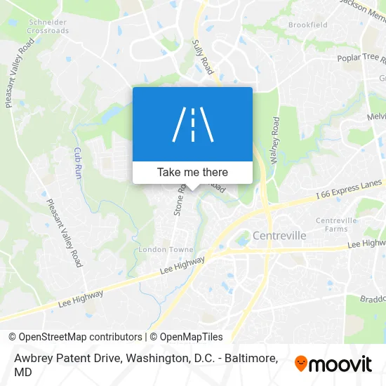 Awbrey Patent Drive map