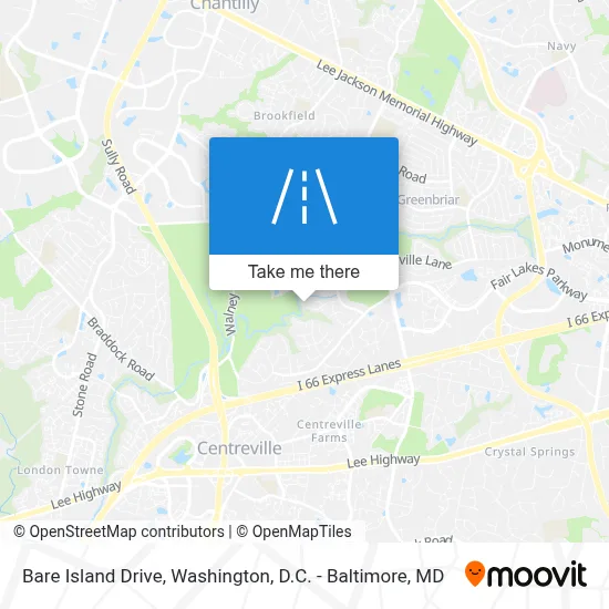 Bare Island Drive map