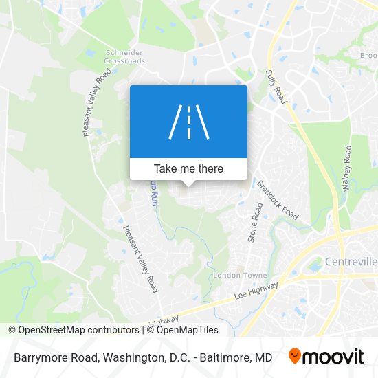 Barrymore Road map
