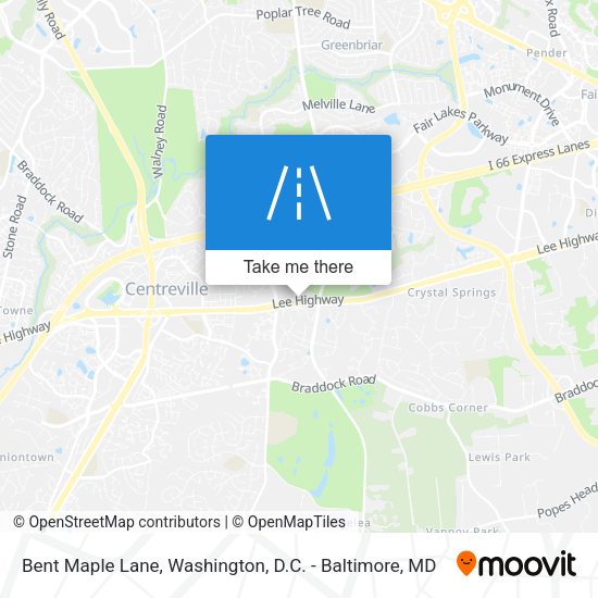 Bent Maple Lane map