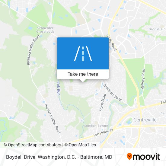 Boydell Drive map