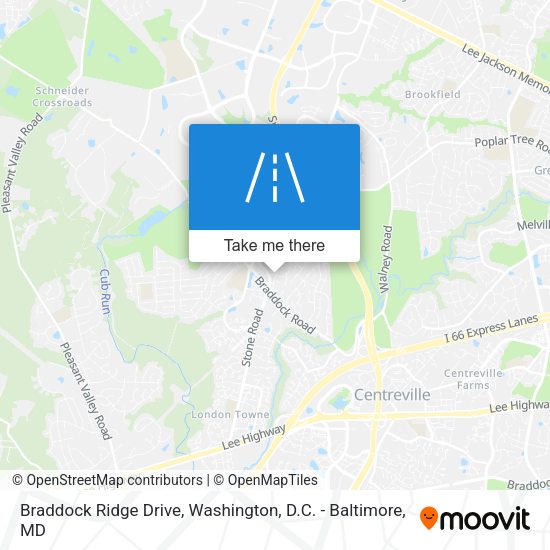 Mapa de Braddock Ridge Drive