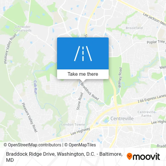 Braddock Ridge Drive map