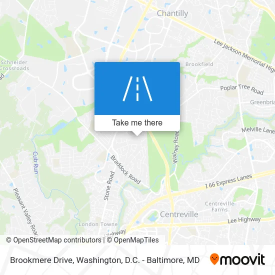 Brookmere Drive map