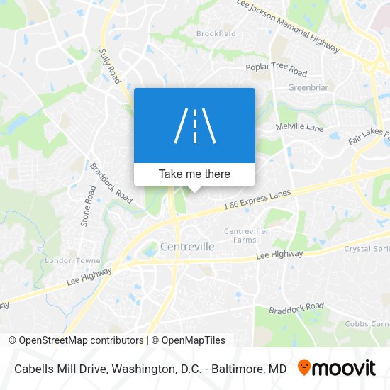 Mapa de Cabells Mill Drive