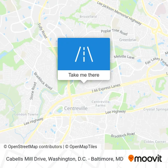 Cabells Mill Drive map