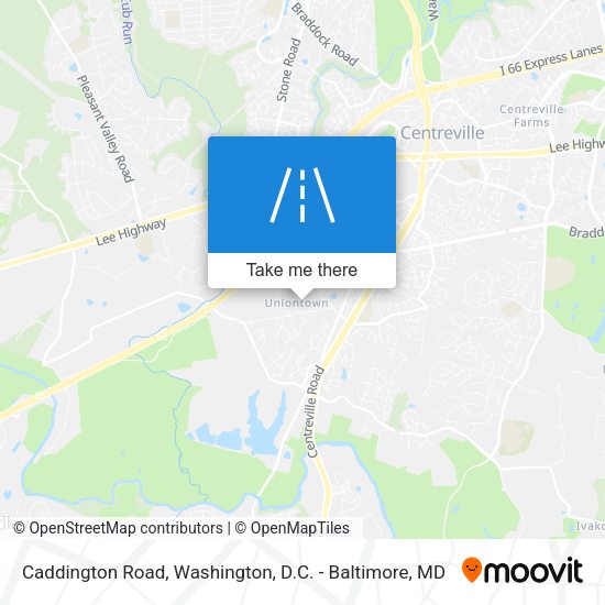 Caddington Road map