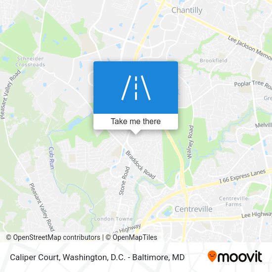 Caliper Court map
