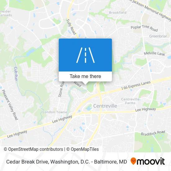 Cedar Break Drive map