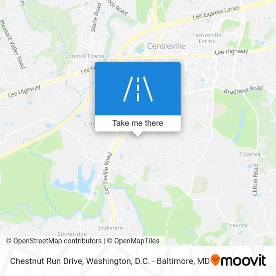 Chestnut Run Drive map