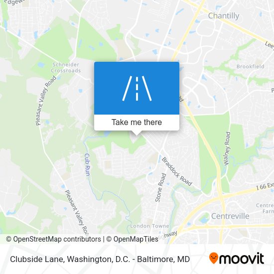 Clubside Lane map