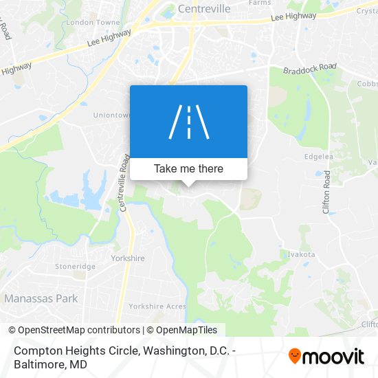 Compton Heights Circle map