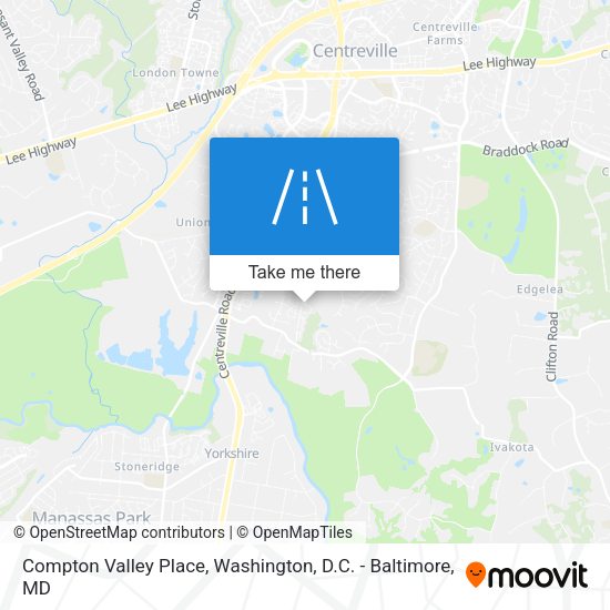 Compton Valley Place map