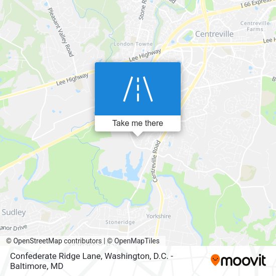 Confederate Ridge Lane map