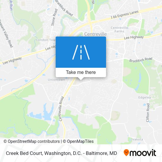Mapa de Creek Bed Court
