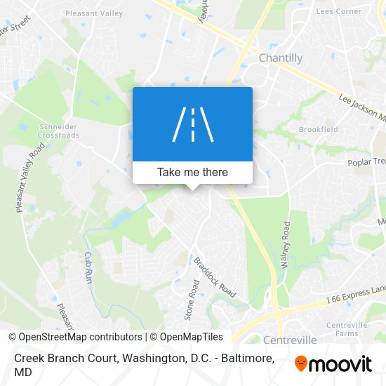 Creek Branch Court map