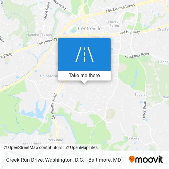Creek Run Drive map