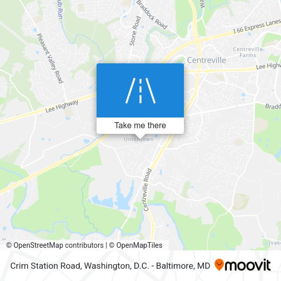 Mapa de Crim Station Road