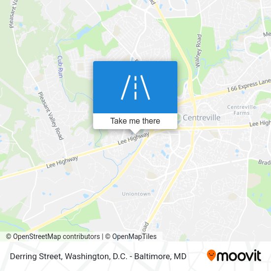 Derring Street map