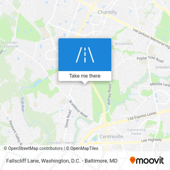 Fallscliff Lane map