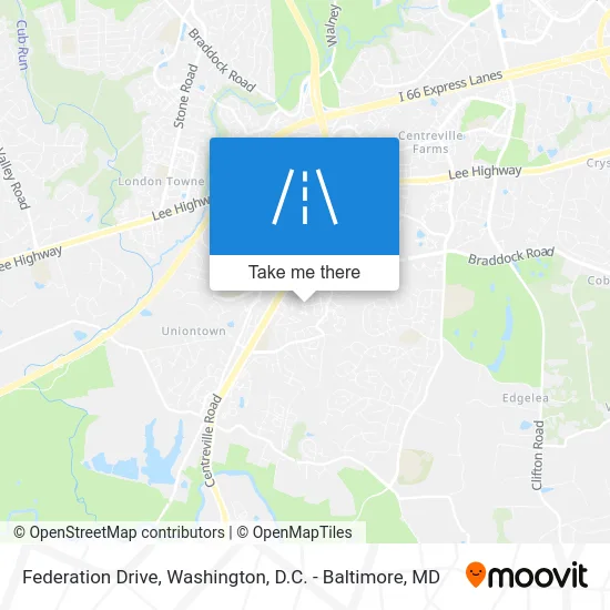 Federation Drive map