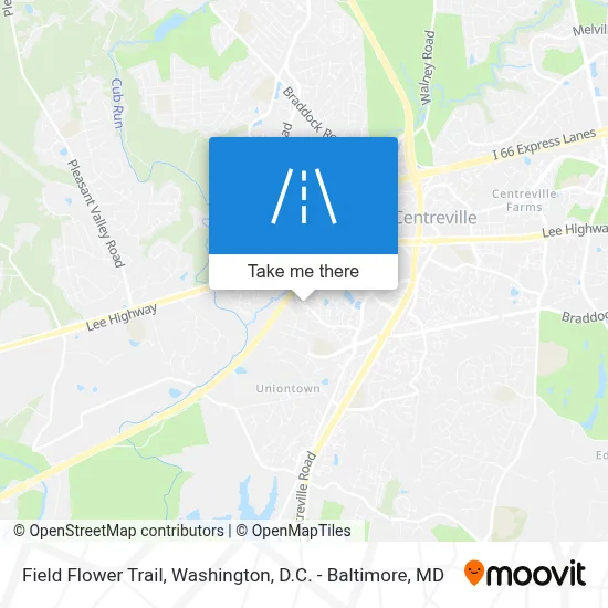 Field Flower Trail map