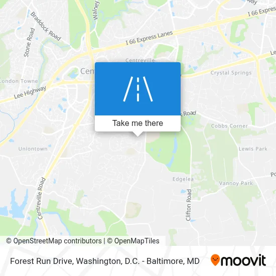 Forest Run Drive map