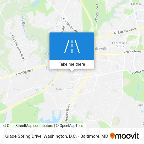 Glade Spring Drive map